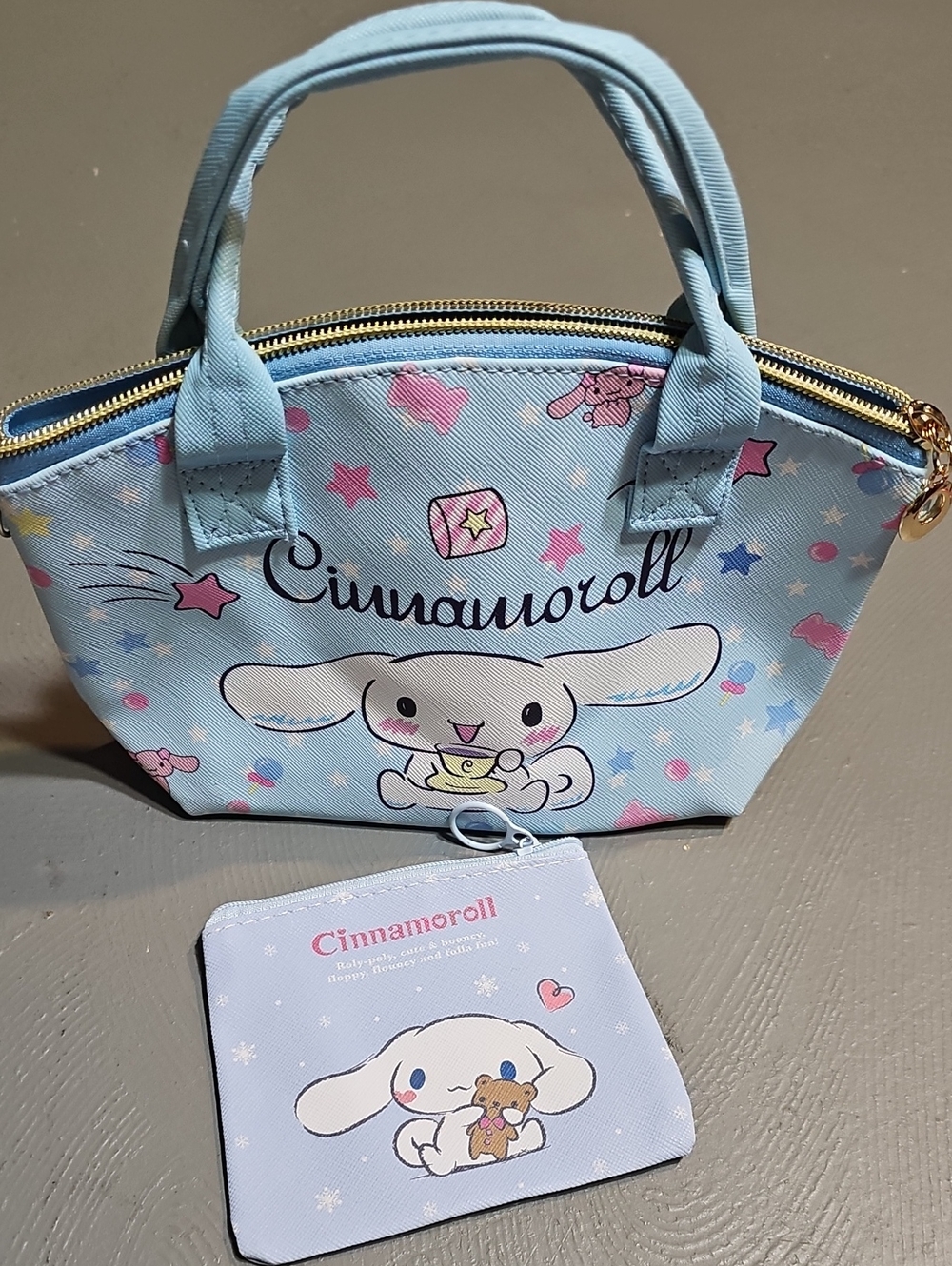 Sanrio Cinnamoroll Satchel & Matching Wallet Coin Purse Set Kawaii Cute - Picture 1 of 10